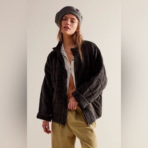 We The Free Dolman Quilted Jacket in Black Size Small NWT